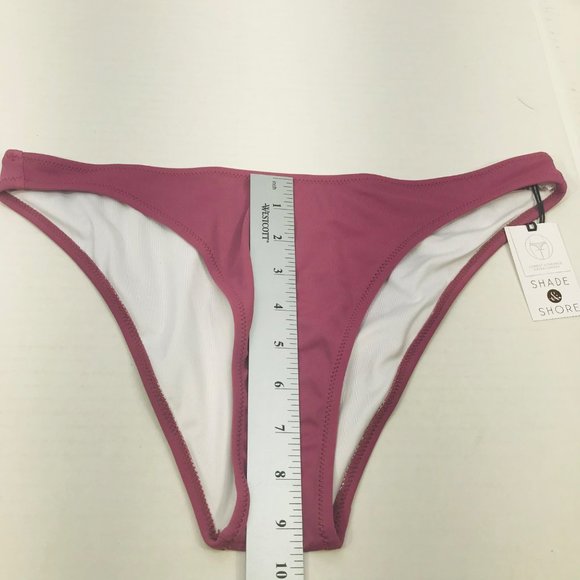 Shade And Shore Women's Medium 8-10 Low Coverage Extra Cheeky Bikini Swim Bottom - Picture 7 of 8